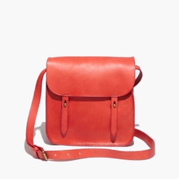 Madewell Handbags - EUC Madewell Red Watertower Messenger Bag